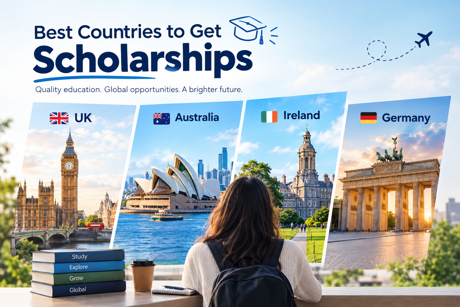 Best countries for scholarships 2026 – UK, Australia, Ireland and Germany scholarship destinations compared